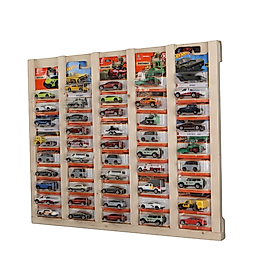 Regular Kart Rafı, Doğal Ahşap Regular Kart Sergileme Vitrini, Kutusunda Card Oyuncak Araba rafı