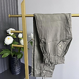 Keten pantolon (haki)