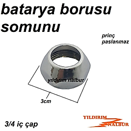 BATARYA BORUSU SOMUNU PRİNÇ METAL EVYE BATARYA BORUSU VİDASI