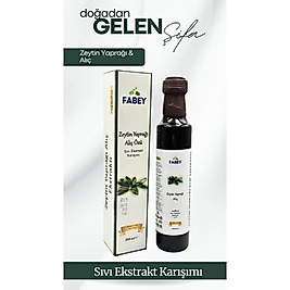 Fabey Zeytin Yaprağı, Alıç Özleri Sıvı Ekstrakt Karışımı 250ml
