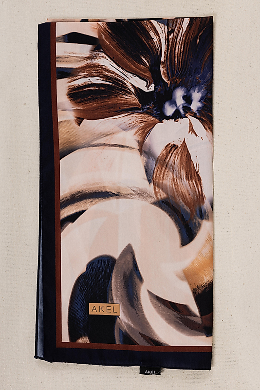 DESENLİ FRANSIZ İPEĞİ EŞARP DESEN-2