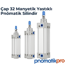 Çap 32 Manyetik Yastıklı Pnömatik Silindir