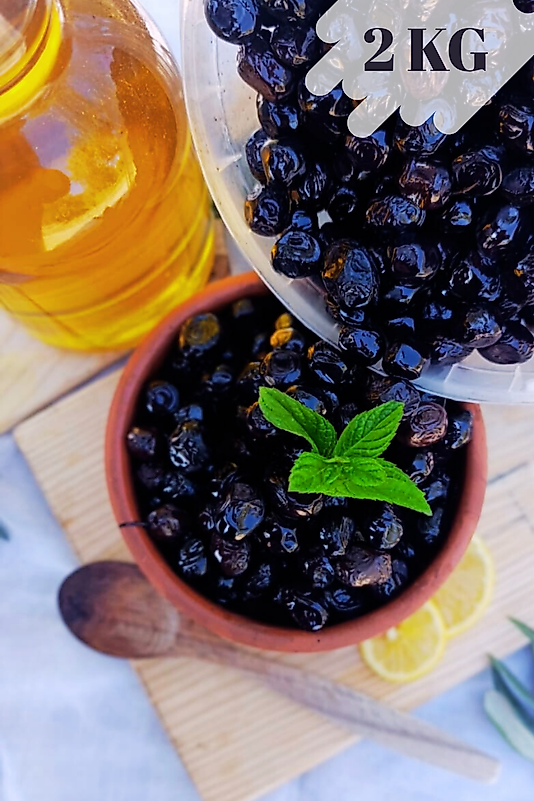 GEMLİK NATUREL SİYAH  ZEYTİN 2 KG