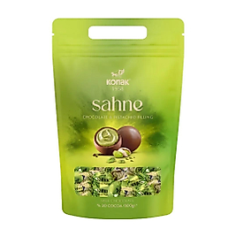 SAHNE - SÜTLÜ ANTEP FISTIK KREMALI ÇİKOLATA 500 GR (KOLİ İÇİ=12 ADET)