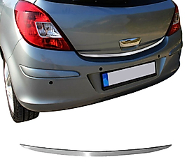 Opel Corsa D HB Krom Bagaj Alt Çıta 2006-2015 Arası P.Çelik