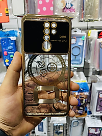 Redmi 9 Kamera Lens Korumalı Telefon Kılıfı Gold