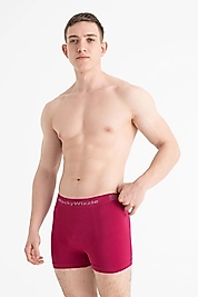 Wackywizzle Erkek Bordo Iç Giyim Lastikli Bel Rahat Modal Boxer
