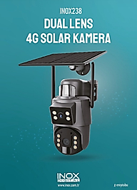 ÖZKAM KAMERA 3+3 Megapiksel Dual Lens 4G Solar Sim Kartlı IP Kamera