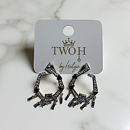 Mavi Taş Detaylı Küpe