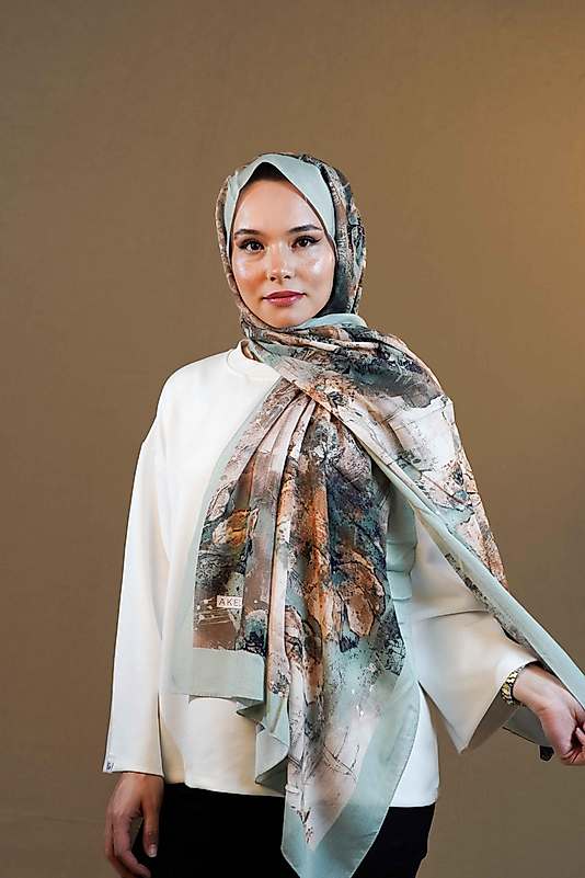 FLOOR İPEK ŞAL YENİ DESEN-1