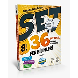 8. SINIF FEN BİLİMLERİ SEMPATİK 36 HAFTALIK KAZANIM DENEMELERİ 2025 ÜNLÜLER KARMASI