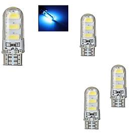 1 TAKIM PROFESSIONAL T10 LED ICE BLUE T10 LED DİPSİZ AMPUL JUMBO II. VERSIYON SERİ BUZ MAVİ