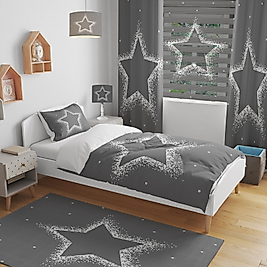 Minibabyrooms Gri Parlak Yıldız Temalı Çocuk/Genç Oda Takımı