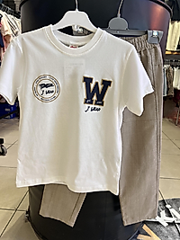 Erkek çocuk Keten pantolon tişört takım