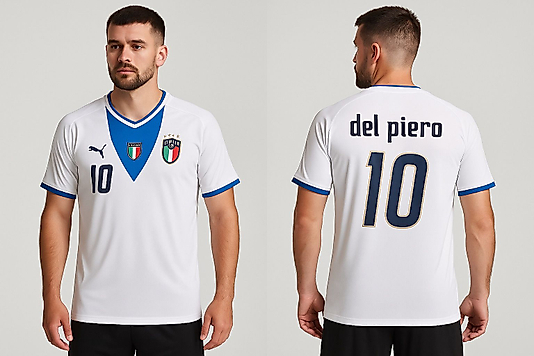 Del Piero 10 Numaralı Forma kumaşı tişört