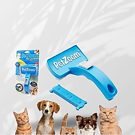 Petzoom Self Cleaning - Kedi Köpek Bakım Tüy Makas ve Tarağı