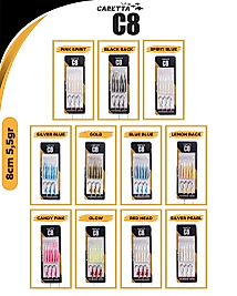 Caretta C8 8cm 5.5gr Lrf Silikon Yem