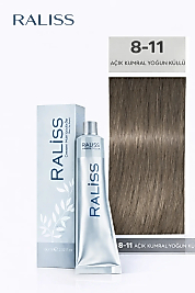 RALİSS SAÇ BOYASI 60 ML. (8-11 YOĞUN KÜLLÜ KOYU SARI)