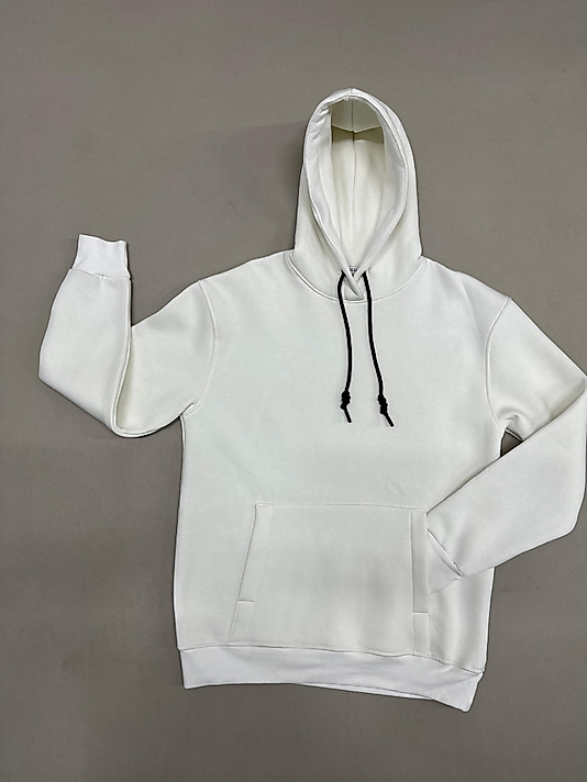 unisex 3 İplik Şardonlu Kapüşonlu Sweatshirt