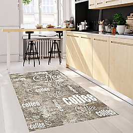 Rovigo Home Dijital Baskı Yıkanabilir Kaymaz Taban Mutfak Halısı 100x150 cm