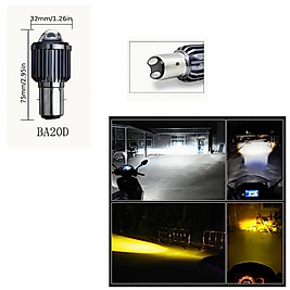 12V BA20D FAR AMPULÜ MOTORS 6000K BEYAZ & SARI