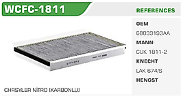 POLEN FİLTRESİ CHRSYLER NİTRO (KARBONLU)