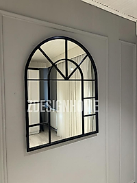 80x100 Cm Siyah Kafes Ayna Zdesignhome