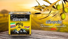 GÜVERCİN Gemlik Çeşidi Siyah Zeytin Ekonomik 2 Kg Teneke 321-380 Kalibre