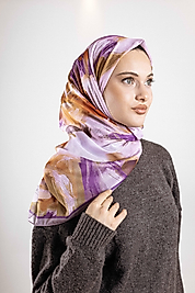 Desenli Soft Eşarp Koleksiyonu Pastel Desen-1