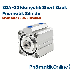 SDA-20 Manyetik Short Strok Pnömatik Silindir