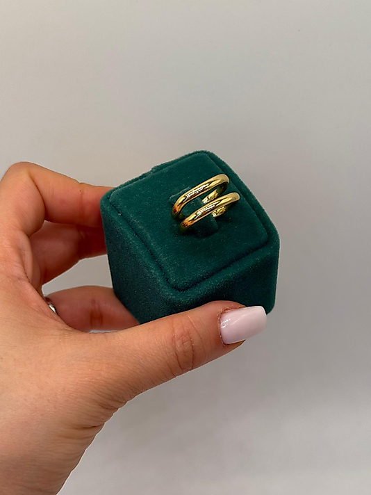 Xuping Aura Double Altın Kaplama Yüzük