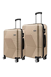 Orta Ve Kabin Boy Polikarbon Valiz 4x2 Teker Gold 1466