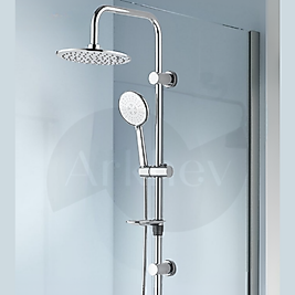 NSK Tempera Round Tepe Duş Başlıklı Duş Sistemi - Krom N2921902