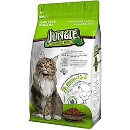Jungle Tavuk-Balıklı Yetişkin Kedi Maması 500 Gr