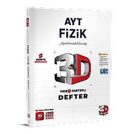 AYT 3D Fizik Video Destekli Defter