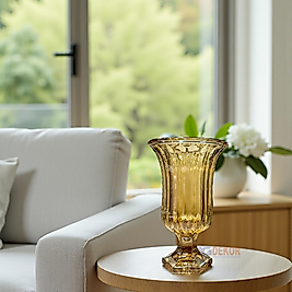 Gold kristal cam vazo