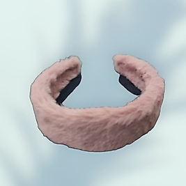 Peluş Makyaj Kişisel Bakım Taç Pudra Pembe Renk