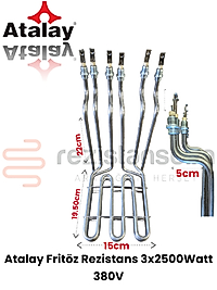 Atalay Fritöz Rezistans 3x2500 Watt 380 Volt