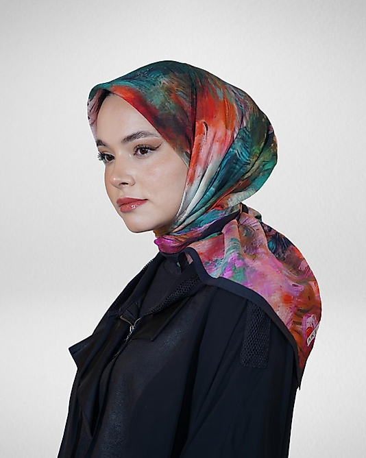 Spring Eşarp Suluboya Desen