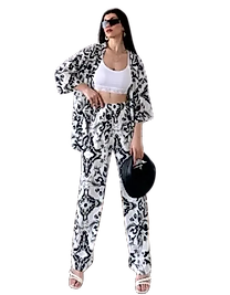 Alt Üst Takım Kimono- Desenli