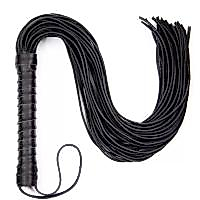 BDR-Krb-01 Siyah Deri Kırbaç 50 Cm.