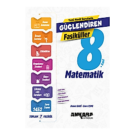 Ankara Yayıncılık 8. Sınıf Matematik Güçlendiren SET Fasiküller