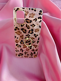 Poco M3 Yüzüklü Leopar Telefon Kılıfı