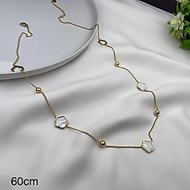 Yonca Figürlü 60 Cm Çelik Kolye