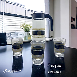 EVAX GLASS ELİF DESENLİ 7 PARÇA SU TK