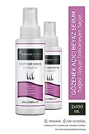 Gözenek Açıcı Beyaz Serum 100 ml x 2 Allantoin Panthenol ve Saf Keratin Özlü Hızlı Saç Uzatma Toniği