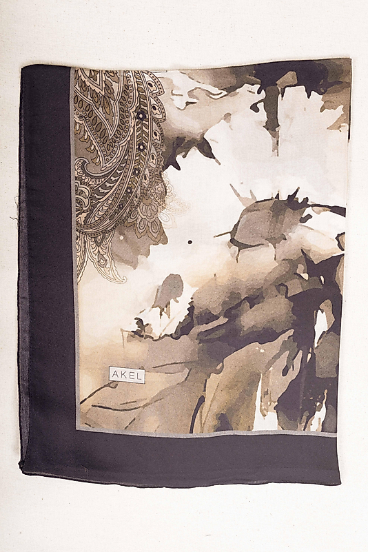 FLOOR İPEK ŞAL İTALYAN DİKİŞİ DESEN-1