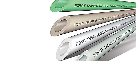 FIRAT 20 MM BEYAZ PN25 PPRC PLASTİK BORU TEMİZ SU TESİSAT BORUSU 2 METRE