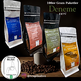 BrownBliss®️ Çekirdek Kahve - 4'lü Deneme Paketi(400gram)