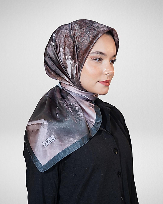 Dijital Kristal Eşarp Pastel Boya Desen